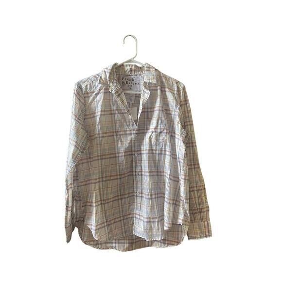 Frank & Eileen the Eileen relaxed linen blend button up shirt size small - Picture 10 of 13